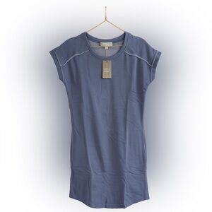 Hippie Rose Blue T-Shirt Dress